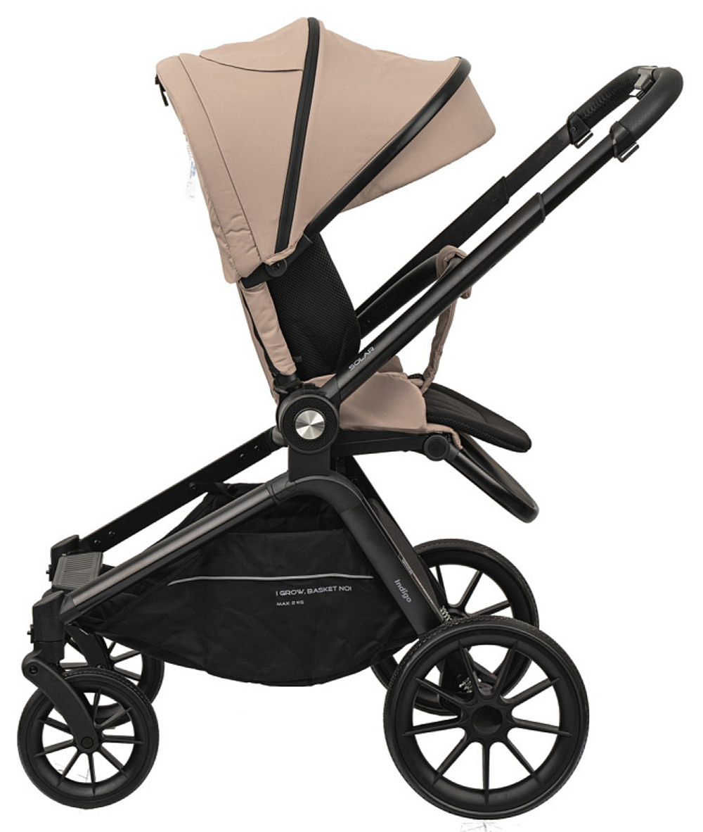 Детская коляска Indigo Solar 3 в 1 бежевый