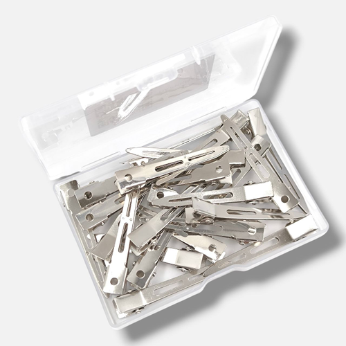 Зажимы для волос IPARIKMAHER металлические маленькие 45 мм 24 шт