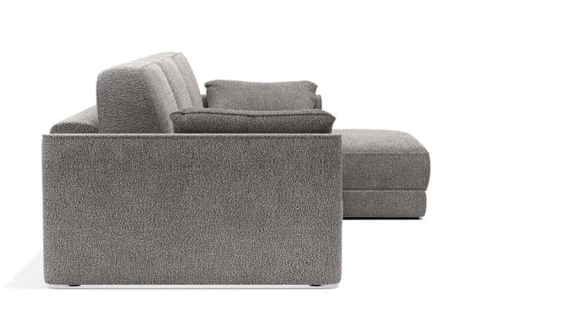 Угловой диван Аксель с оттоманкой вариант 1