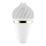 Белый вибратор-спиннер 10,5см Satisfyer Sweet Treat