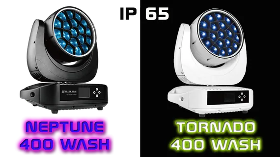 SILVER STAR NEPTUNE 400 WASH [SS672XCEM] вращающаяся голова Wash, 380Вт