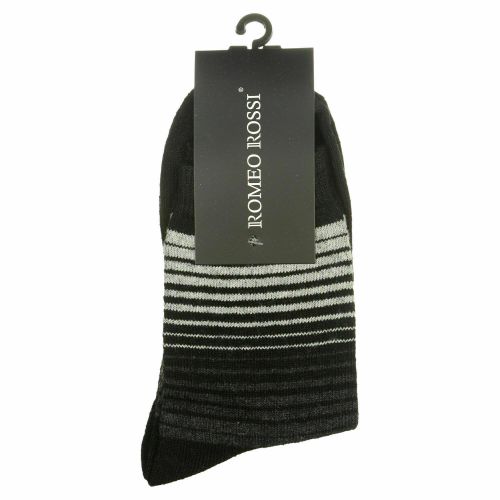 Мужские носки черные ROMEO ROSSI с шерстью 8042-2