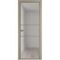 Алюминиевая дверь 2AХ никель матовый стекло матовое