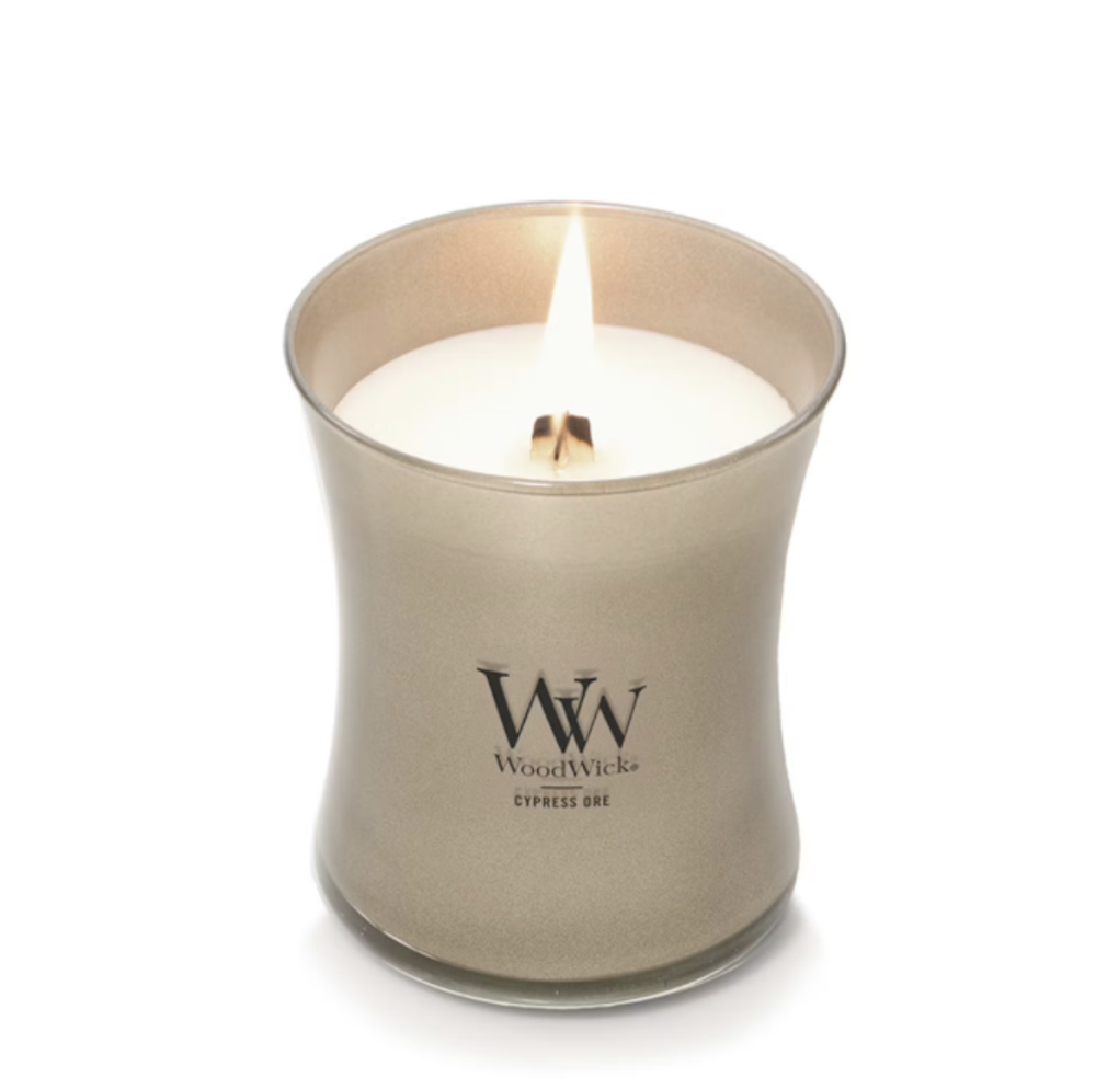 Свеча ароматическая WoodWick Cypress Ore Минеральный кипарис средняя 275г