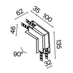 Комплектующие для встраиваемой трековой системы Technical TRA034ICL-42.12W