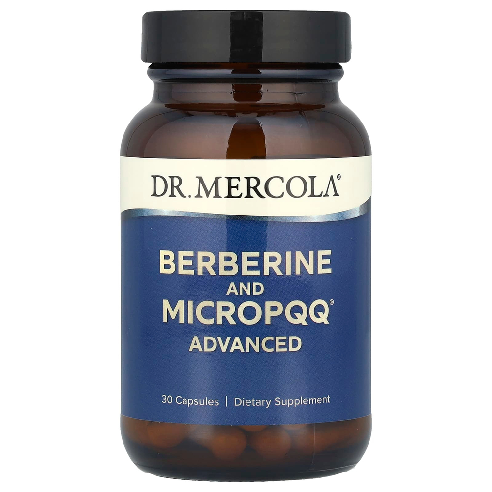 Dr. Mercola, MicroPQQ и берберин с улучшенной рецептурой, 30 капсул