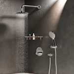 Набор: смесительс термостатом на 2 потребителя, верхний душ с держателем, душевой набор и шланговое присоединение AM.PM X-Joy FT85A1RH10