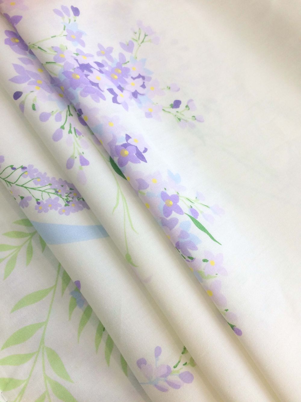 Простынь на резинке сатин Milky Garden "Syringa" 180x200 см