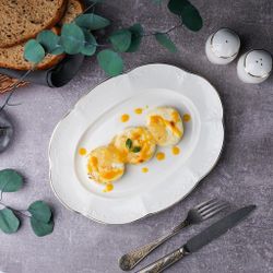 Блюдо овальное 30*22,5 см h2,8 см Gold Aristocrat Noble [1]