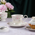 Чайная пара 200 мл,фарфор "NOBLE" серия "Retro Ritz-La Vie En Rose"