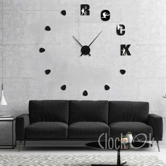 Настенные 3D часы Rock