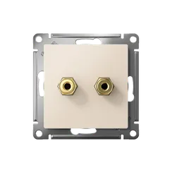 Розетка аудио 2-м AtlasDesign беж. SE ATN000287