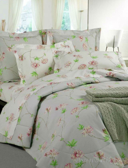 Постельное белье 2 спальное евро макси Mirabello Azaleа розовое