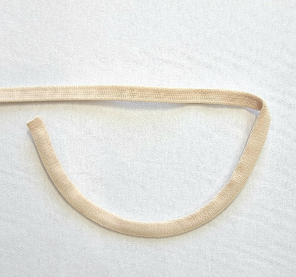 Туннельная лента бежевая бесшовная 10 мм Т078