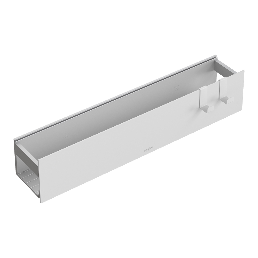 Boheme Полка настенная 60см White + 2 крючка