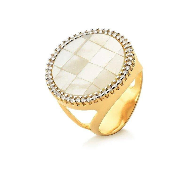 Кольцо Possebon Mother Pearl Mosaic K2151.1/19 G 24