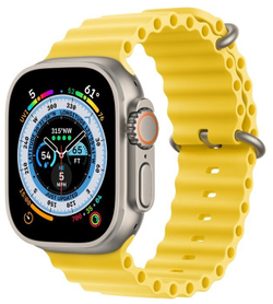 Умные часы Apple Watch Ultra 49 mm Titanium Case Yellow Ocean Band (One Size)
