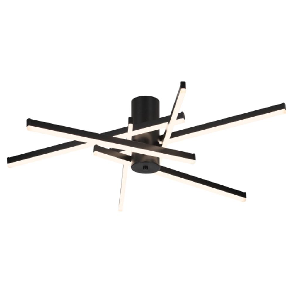 Светильник потолочный светодиодный Rivoli Violet 6180-201 LED 90Вт 3000-6000К чёрный с пультом | Rivoli