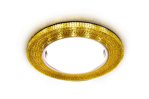 Встраиваемый точечный светильник со светодиодной лентой G290 GD хром/топаз GX53+3W(LED WHITE)