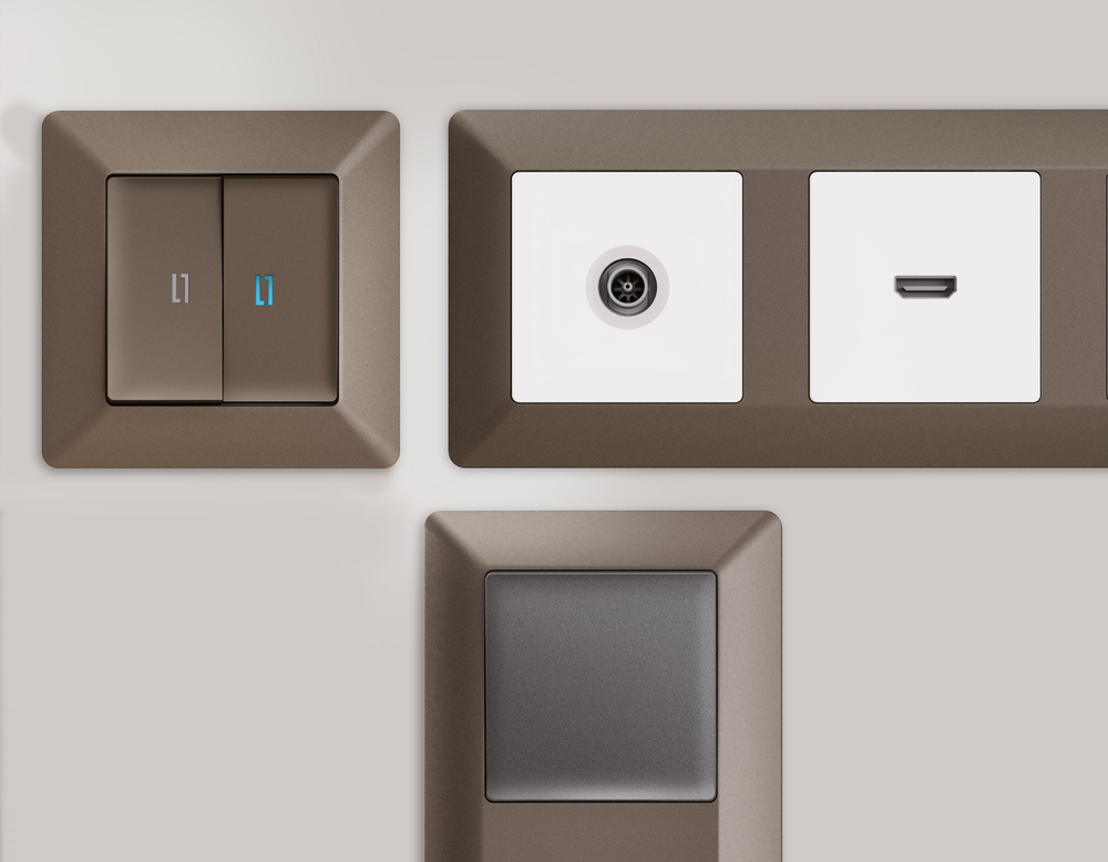 AF110632 Рамка ALFA Line (Темная бронза матовый) 2-ая