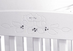 Детская кроватка Красная Звезда Елисей С-717 №5 Паровозик ваниль