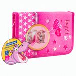 Пенал BRAUBERG, 1 отделение, 1 откидная планка, полиэстер, 21х14 см, "Happy kitten", 270308