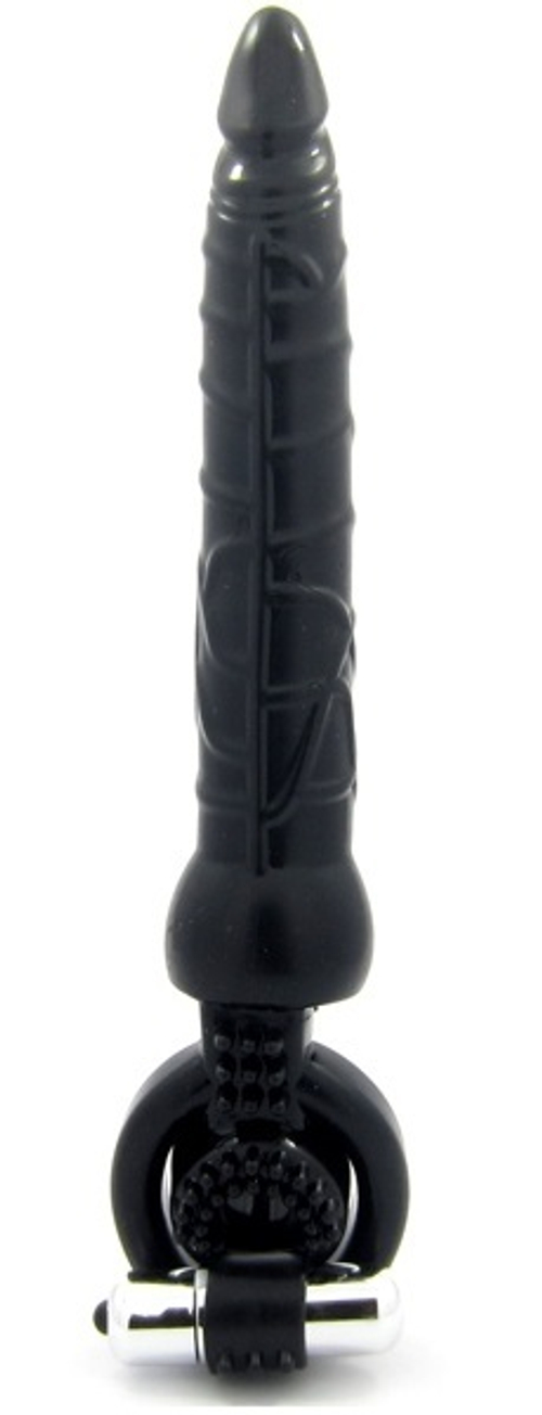 Вибронасадка ToyFa Black&Red для двойного проникновения, 24 см