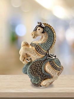 De Rosa Rinconada Статуэтка коллекционная Лошадь белая символ 2026 года