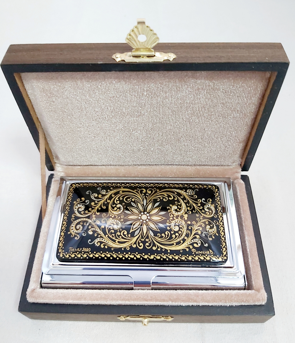 Визитница "Орнамент" №3 (роспись Палех)