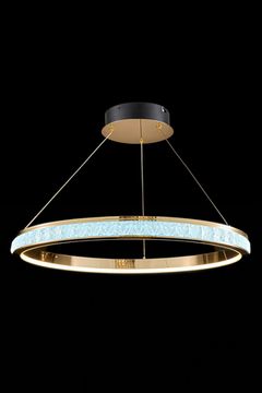 Подвесная люстра LED 60W 3000К/4000К/5500К LE7707/600 Gold золото Aida Leon