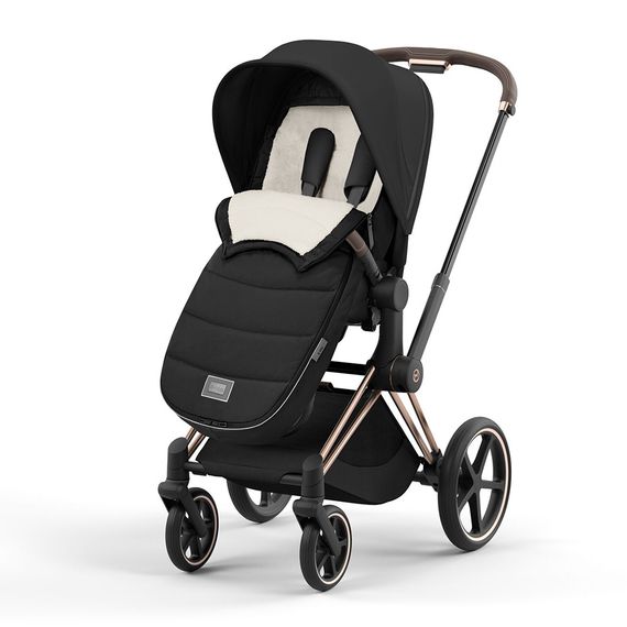 Теплый конверт в коляску Cybex Platinum Footmuff Sepia Black
