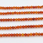 Фианит (кубический цирконий), цвет огненно-красный, размер 2 мм, цена за нить около 195 шт (38 см)