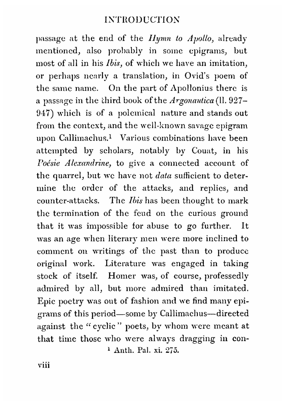 Apollonius Rhodius, the Argonautica | Rhodius Apollonius