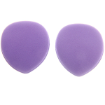 Пуховки-спонжи для макияжа 2шт «ЭФФЕКТО», капли, цвет фиолетовый, 7,5*12см
