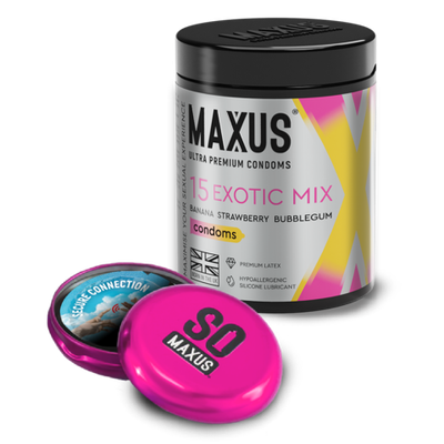 Презервативы MAXUS Exotic Mix №15, ароматизированные X-Edition, 15 шт