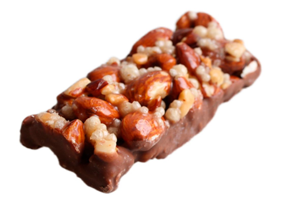 Ореховый батончик Nut Bar  с  миндалем, карамелью и  хрустяшими шариками, 40г