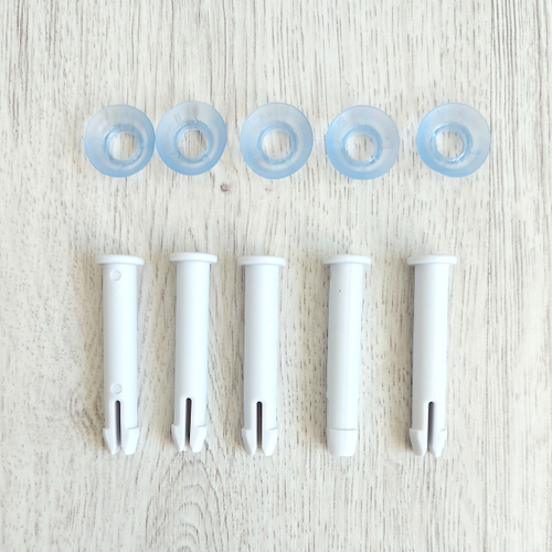 Комплект из 5 штук - Штифт для соединения (штырь) длиной 59 мм. Белый, для каркасного бассейна Pro Max BestWay 305*76