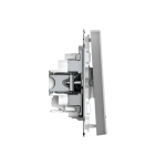 ARTGALLERY 1-клавишный ВЫКЛЮЧАТЕЛЬ с подсветкой, 10АХ, механизм, быстрозажим. клем., СТАЛЬ