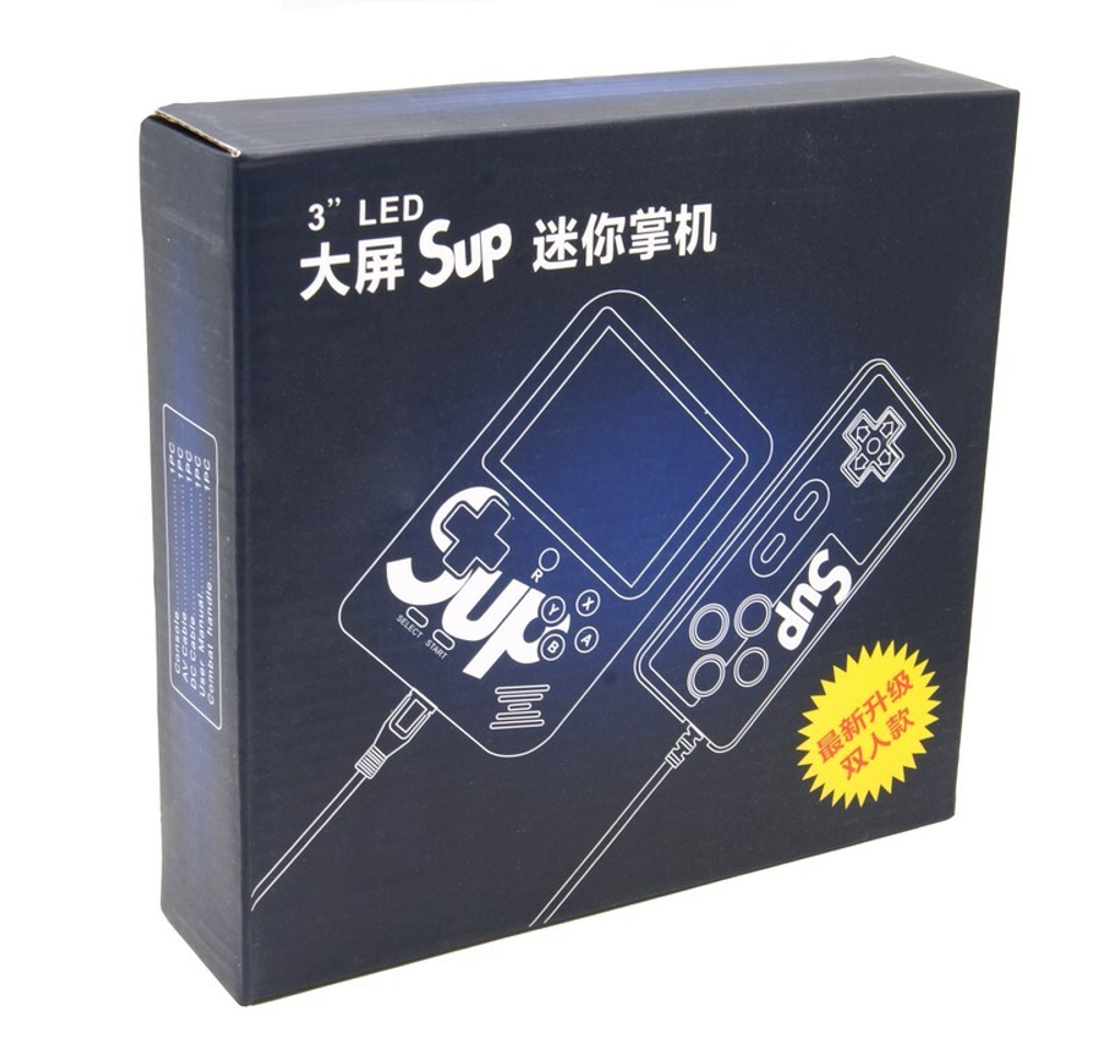 Игровая консоль Sup 3" LED 400 игр + джойстик (черный)