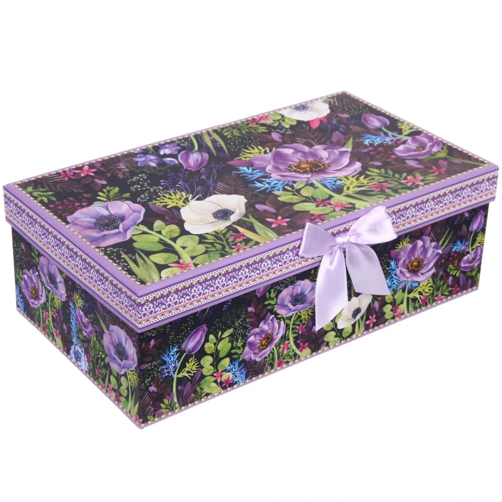 Чайный набор 4 предмета «Цветочный сад» (2 кружи 230мл+2 блюдца)