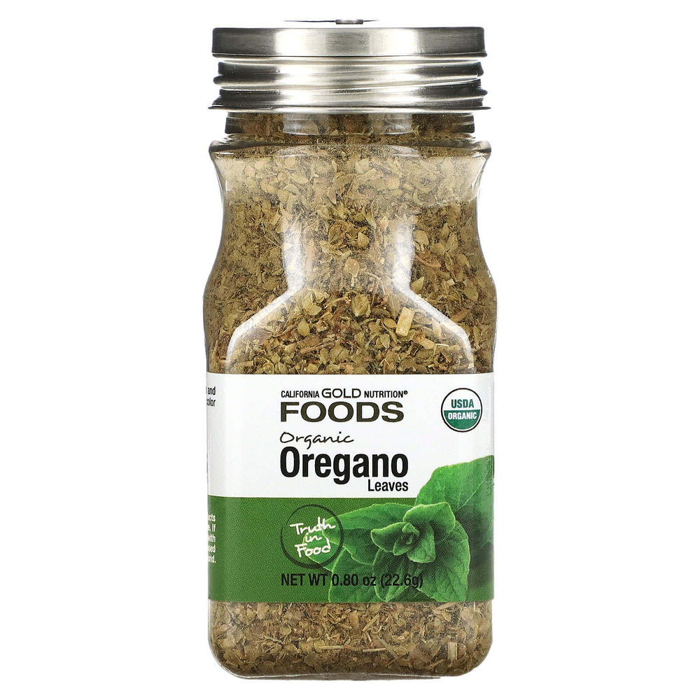 California Gold Nutrition, Foods, органический орегано, 22,6 г (0,80 унции)