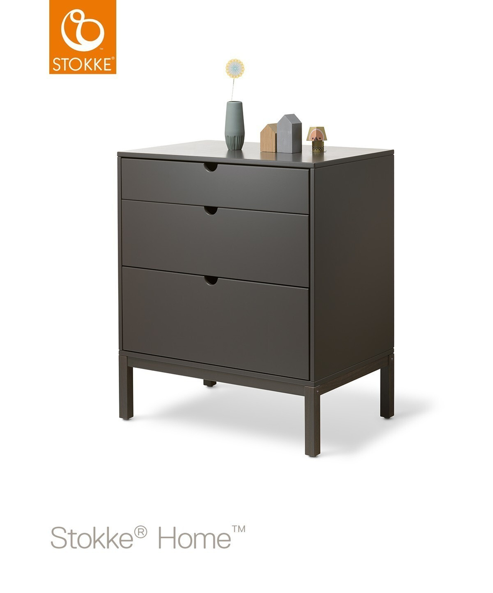Комод пеленальный Stokke Home из бука, цвет: туманно-серый