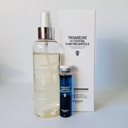 Тоник ампульный "Чистая кожа" 2 в 1 H+Cocktail Rejuvenating Ampoule Blue