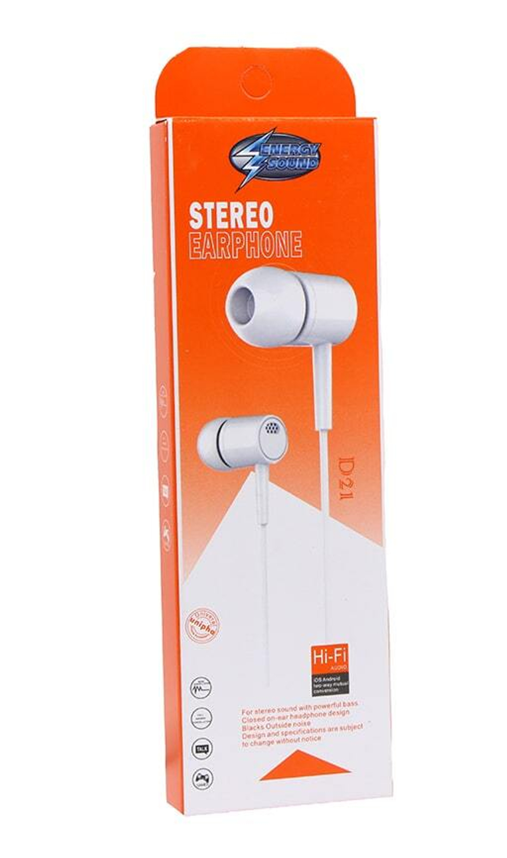 Наушники с микрофоном ENERGY SOUND D21 (белый)