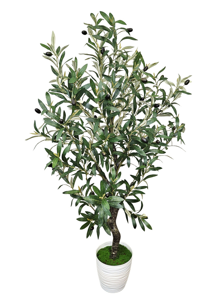 Искусственное оливковое дерево 120см в кашпо