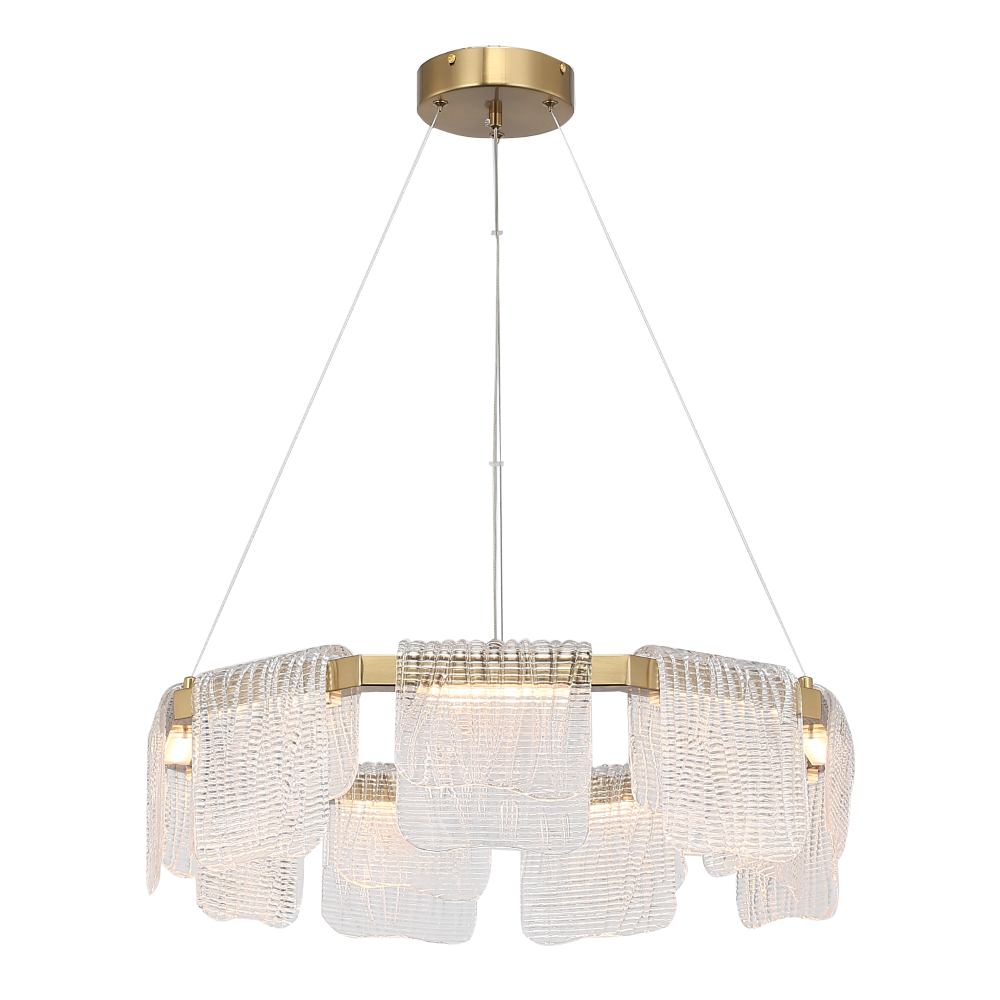 Светильник светодиодный, золотистый, прозрачный, LED, 54