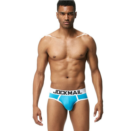 Мужские трусы брифы синие JOCKMAIL JM2041-9