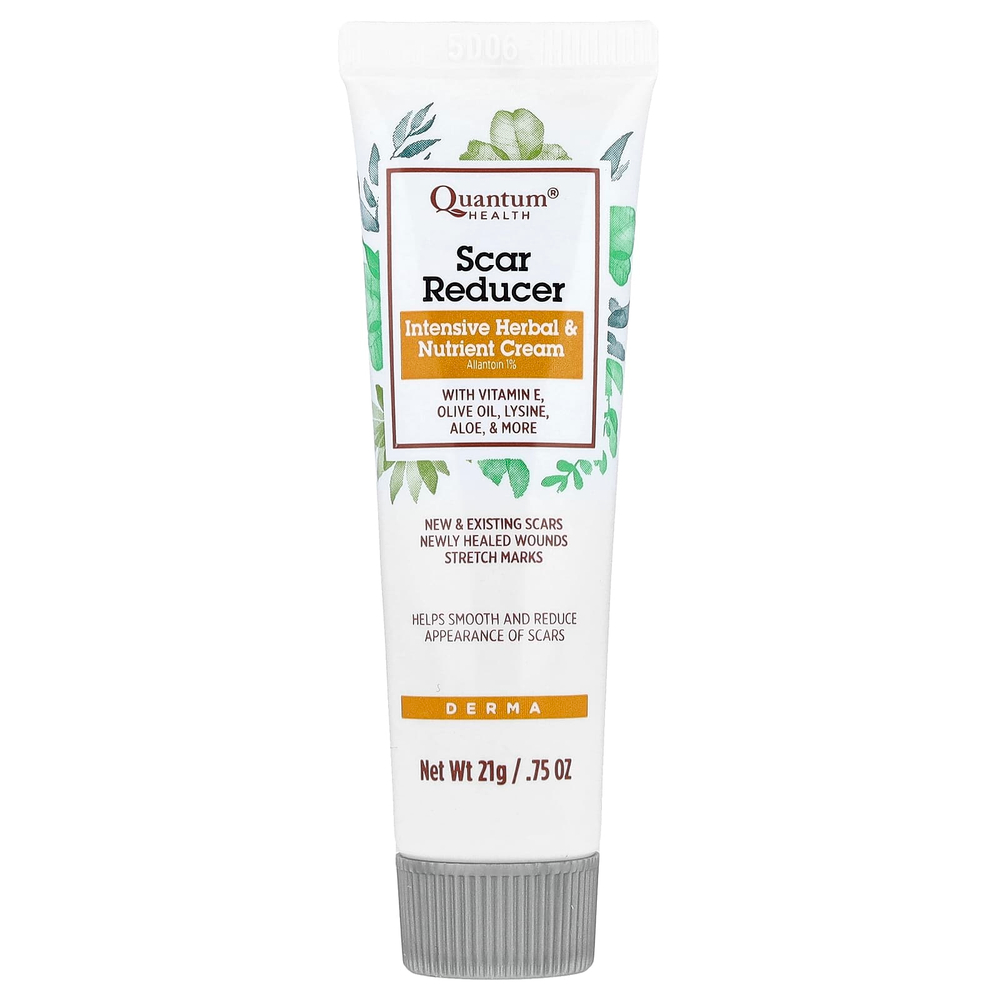 Quantum Health, Scar Reducer, Интенсивный травяной и питательный крем, 21 г (0,75 унции)