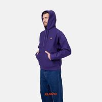  Толстовка мужская Carhartt WIP Hooded American Script артикул:I028279_aura - купить в магазине Дайс