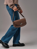 Кожаная сумка Azaro 31049 коричневый какао соло